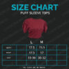 Puff  Sleeve Top Dark Blue Color - Image 2