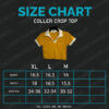 Short Sleeve Collar Crop Top Light Green And White Color - Image 2
